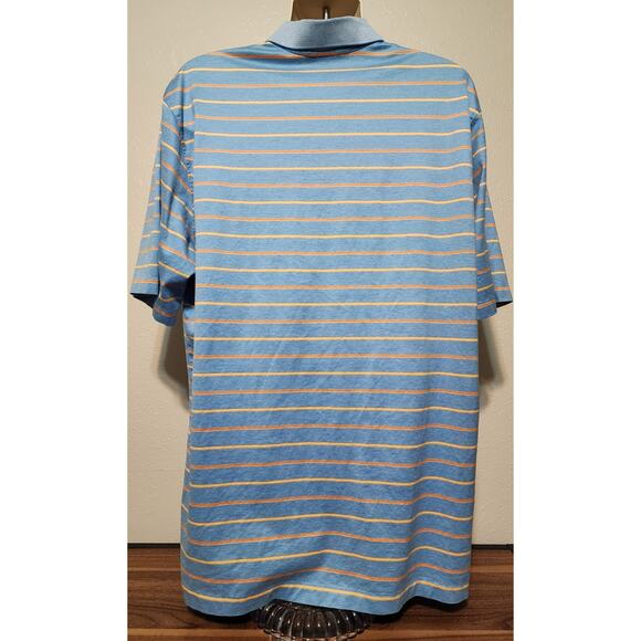 Brooks Brothers Country Club Performance Blue W/ Stripes Short Sleeve Shirt Size - Picture 5 of 5